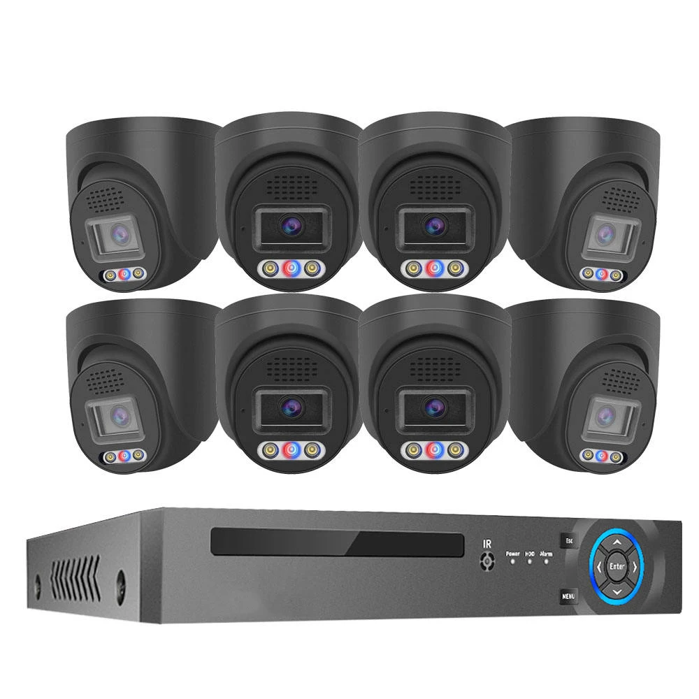 8 Channel 30fps Board Lens 3.6mm Outdoor Home PoE NVR Kit 4K 8MP Surveillance Security Camera System
