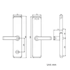 Lock With Key Tediton WIFI Tuya APP Face ID Door Lock With Fingerprint Code Rfid Card And Key