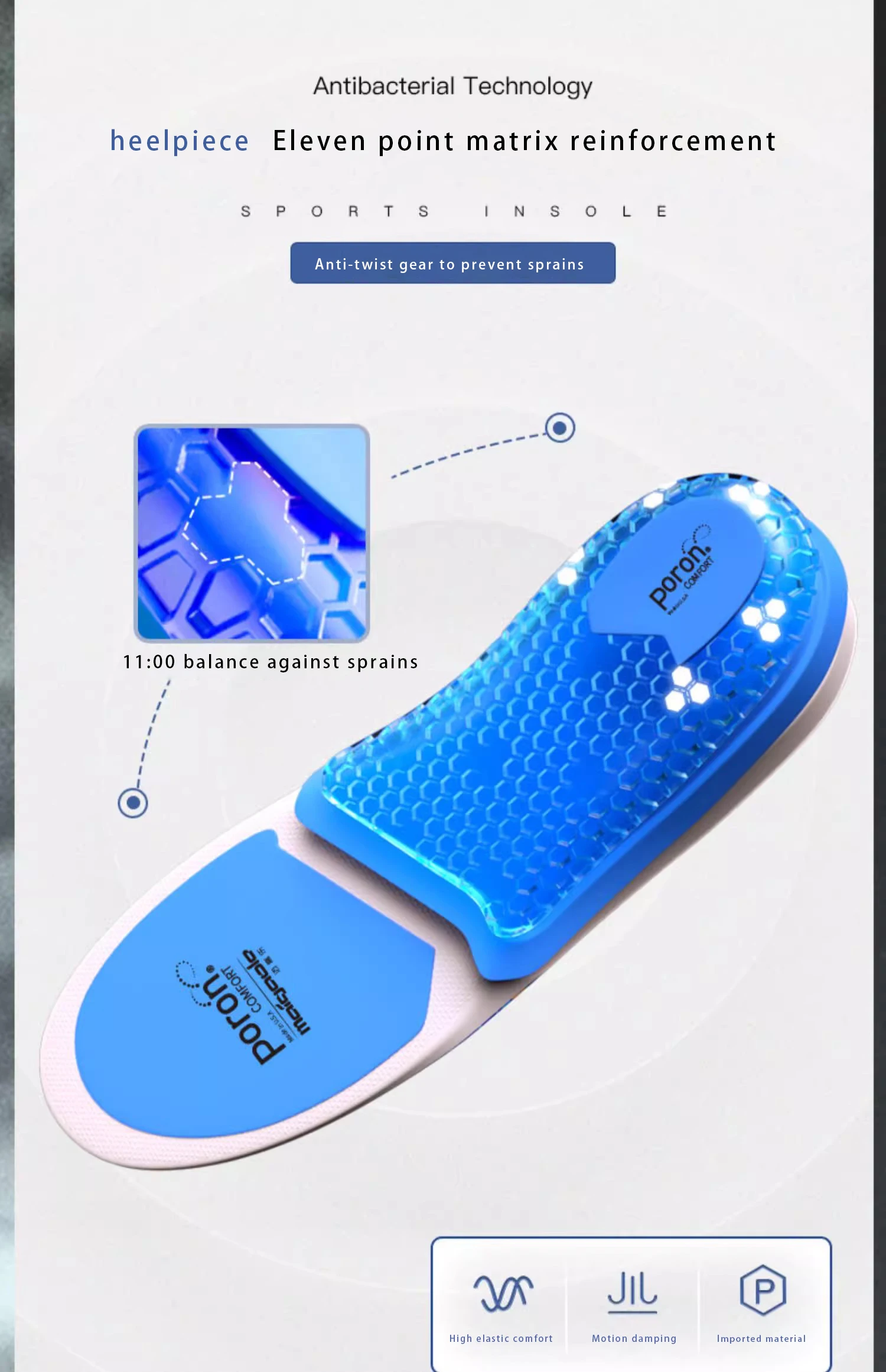 H392cee3425be4eff99f41cb6f52a5418e Carbon Fiber Insoles with Poron Gel EVA for Athletic Shoes