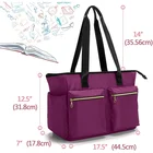 Tote Custom Durable Nylon Teacher Utility Tote Bag With Zip Laptop Tote Bag For Women