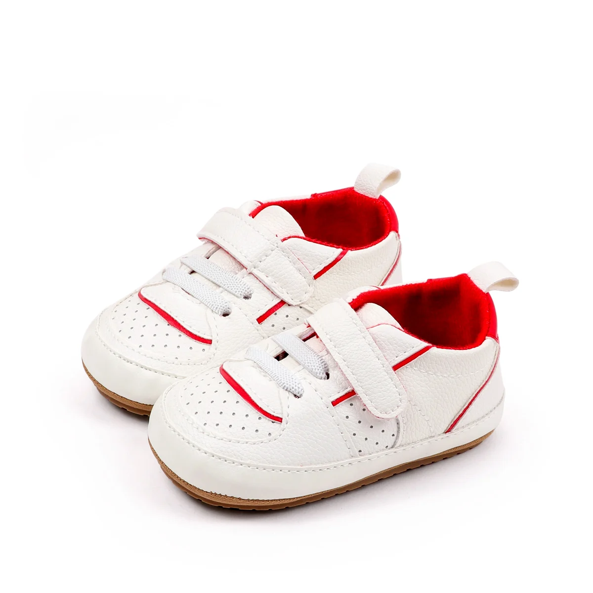 Unisex Hook&loop Anti-slip Prewalker Baby Boys and Girls Shoes First Walking Baby Shoes factory