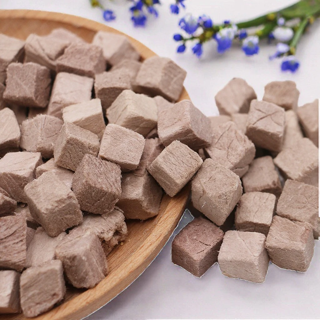 product organic high protein freeze dried meat cube treats dog large duck beef liver grass egg yolk snack all breeds433-1