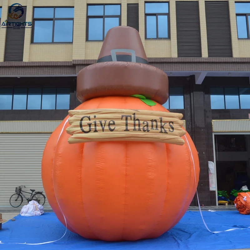 inflatable pumpkin hat