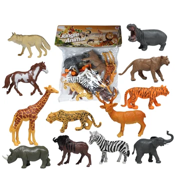 Various shape Kids wild plastic animals toys animal for sale