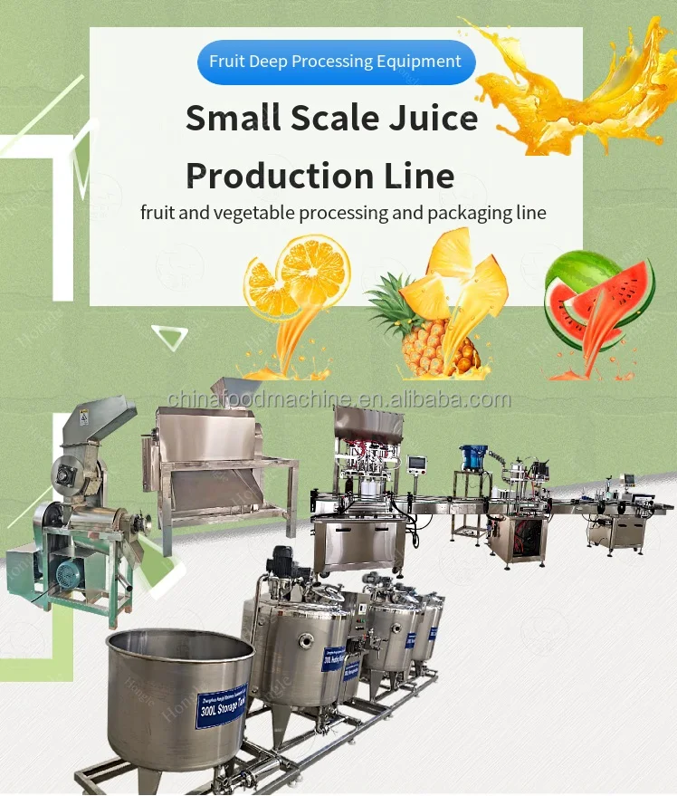 product small scale fruit juice production line with sterilization and packaging-0