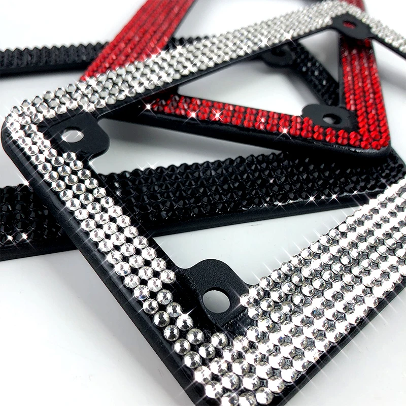 Customized Bling License Plate Frame for Motorcycle manufacture