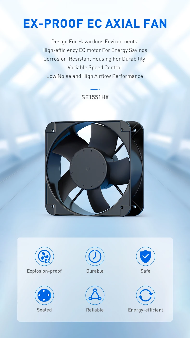 Fan, Axial, 150*150*51mm - detail 2