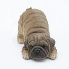 New Product Ideas 2019 Online Miniatures Animal Resin Bulldog Wholesale Realistic Polyresin Bulldog Statue Garden^