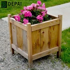 Decoration Wooden Flower Pot Custom Shape And Color Of Decoration Wooden Flower Pot Planter Pot