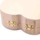 Solid Wood Unfinished Heart Shape Unpainted Solid Wooden Jewelry DIY Storage Box