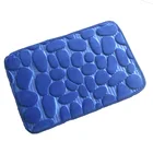 Super I Home Cobblestone Non Slip Absorbent Super Cozy Velvet Memory Foam Bath Mat