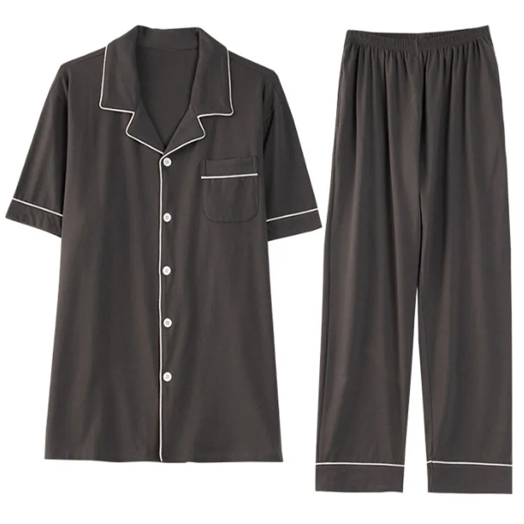 women's cotton pajamas set custom short sleeve shirt pajama and pants pajama set