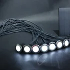 Waterproof Lighting Outdoor Waterproof IP68 Landscape Lighting Embedded Paver Lamp DC12V Deck Ground Square Light