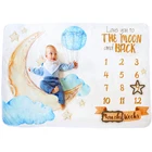 Boy Super Baby Monthly Milestone Blanket Boy Girl Super Soft Extra Large Newborn Month Blanket