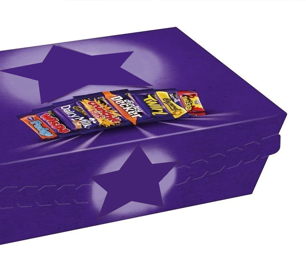 Custom Shape Full Color Printing 300/350/400gsm Cardboard Packaging Box for Chocolate Candy Bar