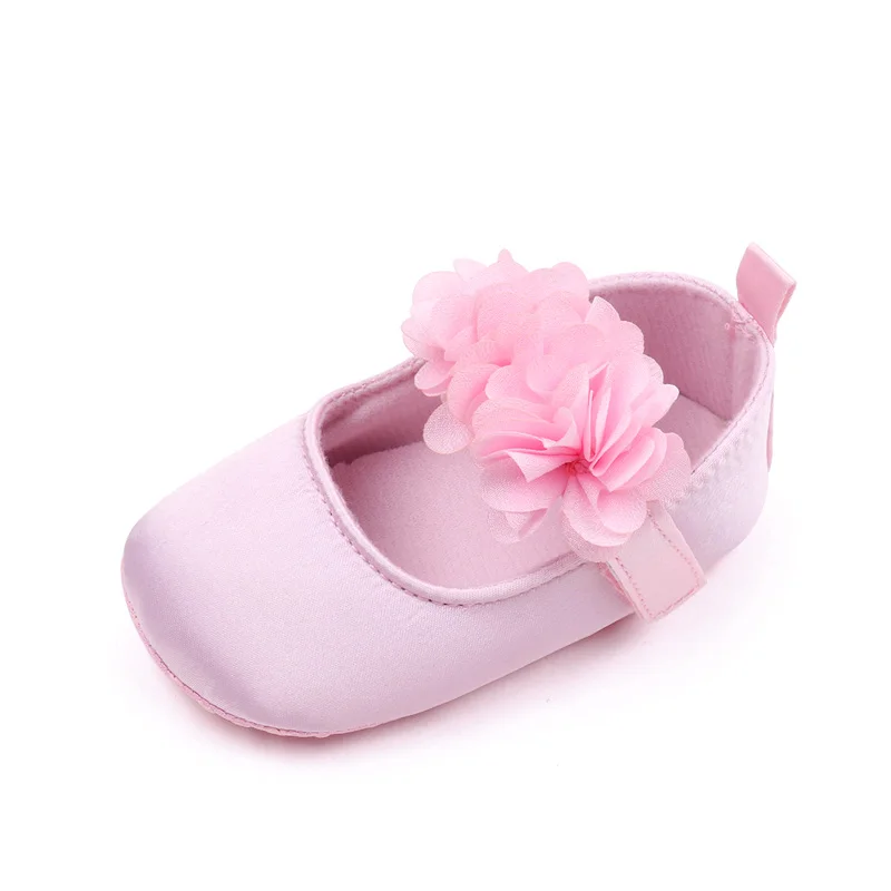 product new arrival spring summer soft soled non slip floral walking shoes for baby girls-5