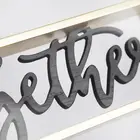 Wood Wood Wooden Decoration Wholesale Decorative Hanging Custom Farmhouse Decor Vintage Letters Engraved Wood Signs