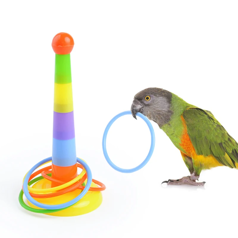 Parrot Toy Intelligence Development Educational Interactive Bird Training TDO 