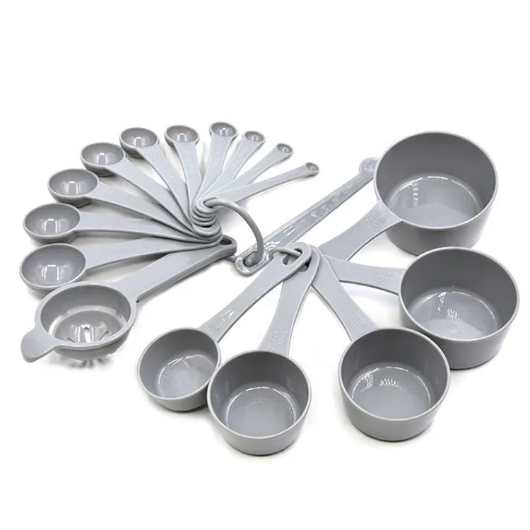 Measuring Cups and Spoons Set Nesting Measure Spoon with Stainless Steel Handle for Dry and Liquid Ingredient