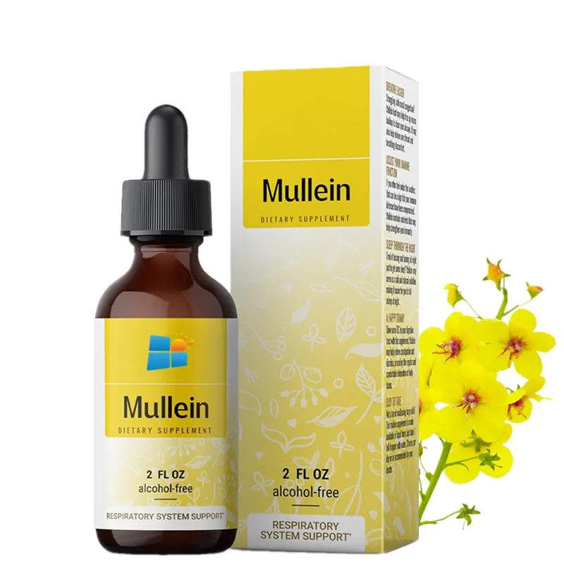 Oem/odm/obm Vegan Mullein Leaf Tincture Lung Cleanse Mullein Leaf ...