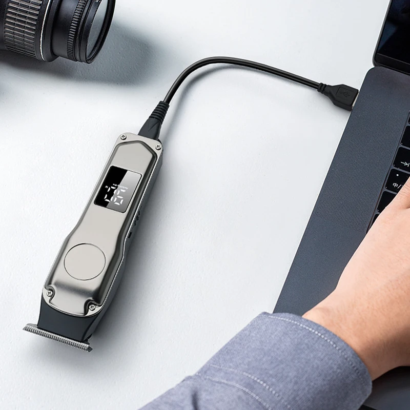 Men USB Rechargeable Cordless Professional New Men Barber Hair Trimmer Cutting Machine Electric Hair Clipper details