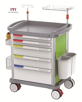 Best Sales Hospital Furniture Emergency Trolley Crash Cart Equipment Medical for Surgery Room