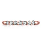 Gold Ring Goldrings High Quality Pure Gold 18K White Gold Rose Gold Moissanite Lady Ring