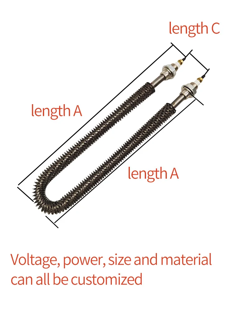 Finned Air Heating Tube, SUS304, Stainless, Steel, 220V/380V - detail 6
