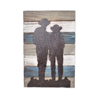 Metal Wetal Cowboy Cowgirl Wood Wall Wall Decor Metal Hanging Resin Indoor And Outside Art