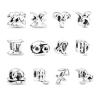 Charms Wholesale New Arrivals Zodiac 925 Silver Plated Charms For Pandora Bracelet Making Jewelry