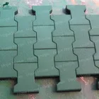 Tile Outdoor Dog Bone Recycled Rubber Flooring Tile Paver