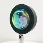 Led Lamp Led 10W Lamparas Led Flashlight Night Light 90 Degree Rotation Rainbow Sunset Projection Lamp Led For Girl