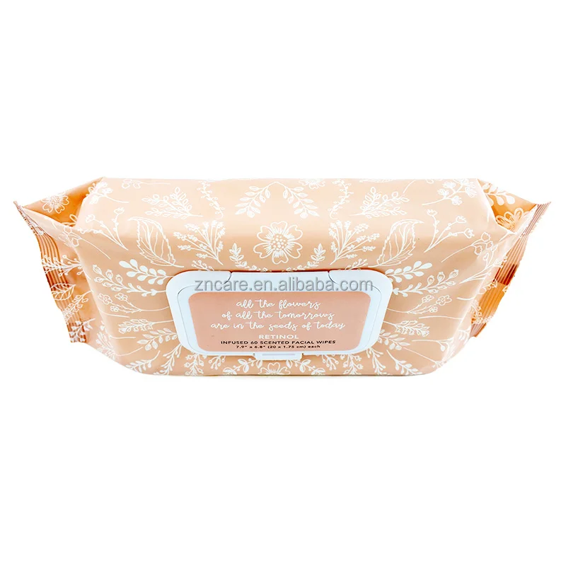 Wholesale high quality disposable makeup facial cleaning wipes non-woven facial private label facial wipes