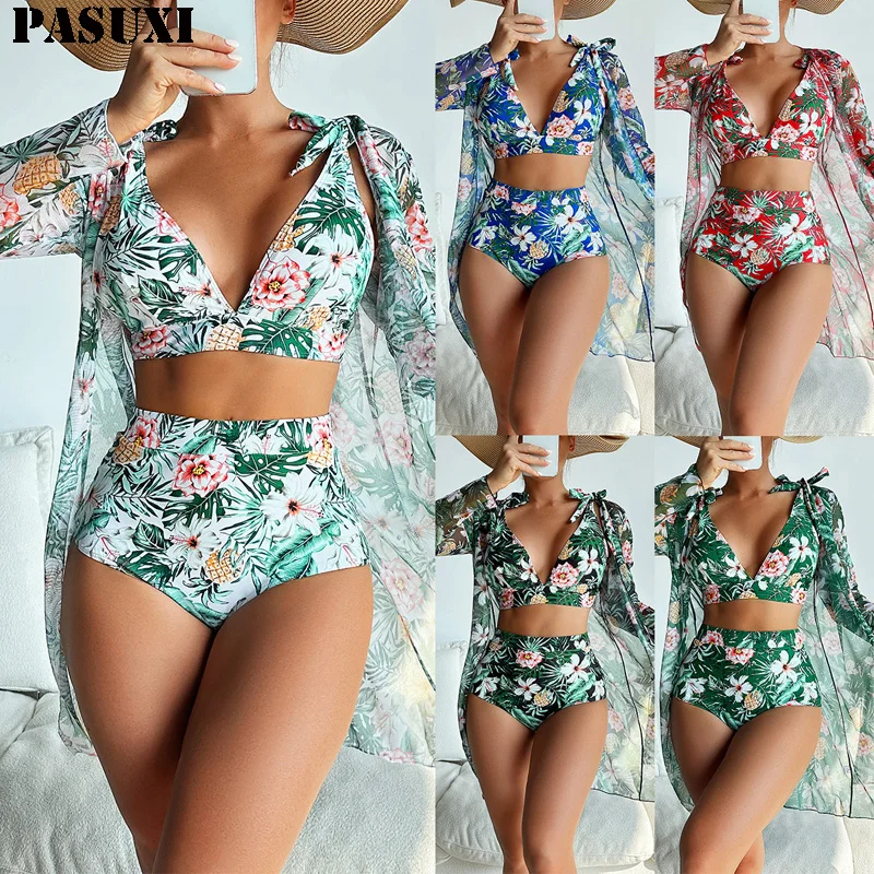 Pasuxi Oem Girls Swimwear Bikini Bathing Suits Halter Neck Backless