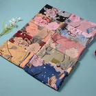 Custom Hijab 2021 New Fashion Wholesale Custom 110*110cm Cotton Floral Printed Hijab And Malaysia Tudung Shawl