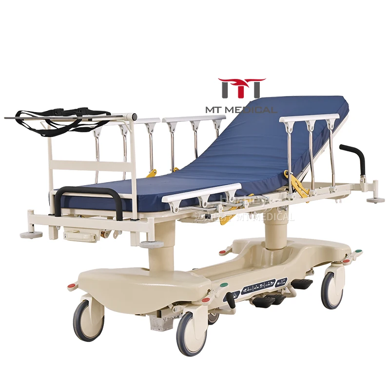 Mt Medical Folding Guardrail Emergency Trolley Hospital Emergency