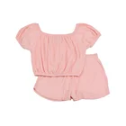 Clothing Kids New Fashion Toddler Girl Clothing Set Sleeveless Button Denim Top And Jeans Skirt Set Clothing For Kids