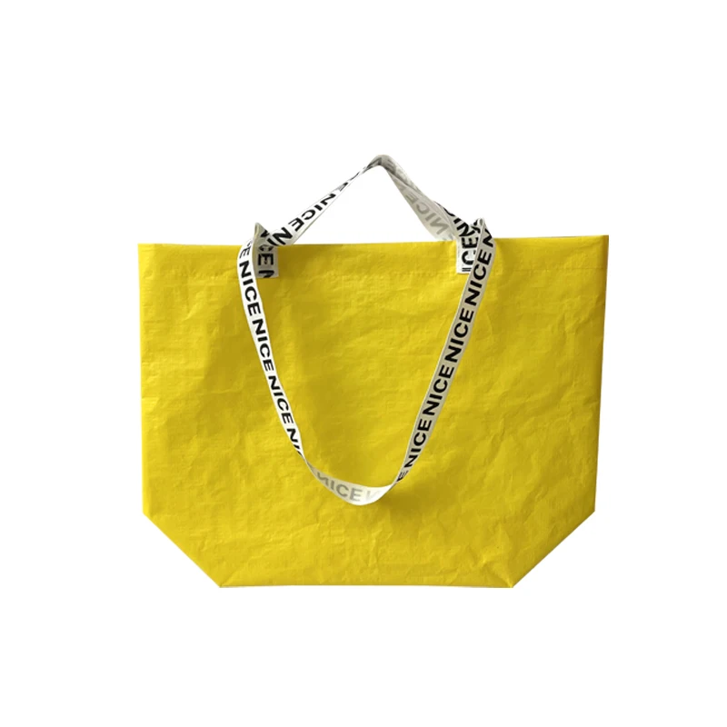 New Custom Large Fabric Shopping pp Lamination PE Woven Bag With Logos supplier