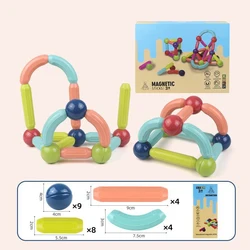 Educational STEM Toys Magnetic Sticks Balls And Rods, Ball And Rod Magnet Toy, Magnetic Sticks Balls And Rods
