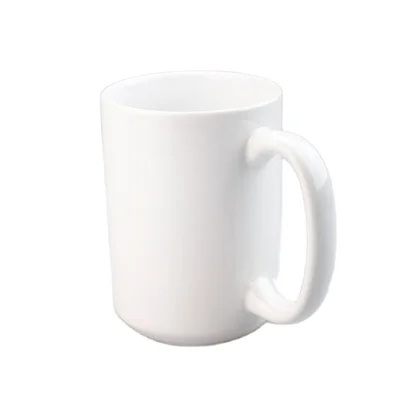 批发15盎司450毫升个性化标志白色空白升华空白咖啡杯马克杯印刷