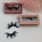 Eyelashes Wholesale 5d 25mm Mink Eyelashes Private Label Natural Eyelashes Vendor