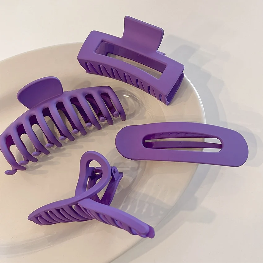 Purple Claw Clip Painted Plastic Hair Gripper Pantone Color Of The Year  2023 Very Peri Sweet Geometric Hair Clip For Long Hair - Buy Pantone Color  Of The Year 2022 Very Peri,Large
