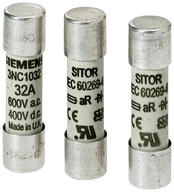 3NC1 Fuse 3A 600VAC/700VDC AR 10X38mm SITOR Cylindrical Fuse Link	3NC1003