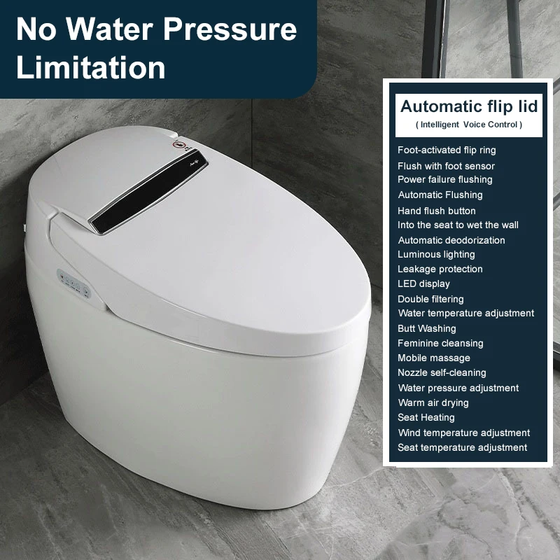Tarpul Intelligent One-Piece Automatic WC Toilet Modern Design Smart Ceramic Sanitary Ware for Bathroom Affordable supplier