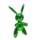 Animal Luxury Indoor Animal Model Resin Electroplating Crafts Home Hotel Office Sculpture Rabbit Decoration