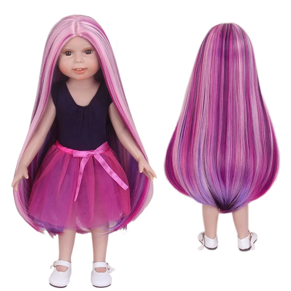 Custom Made For 18 Inches Doll Extra Long Straight Doll Wigs For Doll Making Buy Wig For Doll