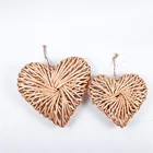 Wicker Best Design Wholesale Cheaper Handmade Wicker Willow Heart For Home Decoration Christmas Decoration