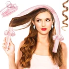 Curl Amazon Silk Satin Hair Curl Heatless Hair Curlers Rollers Curling Ribbon Scrunchies Set