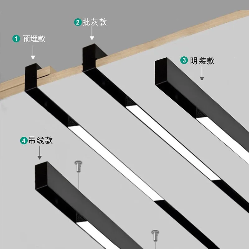 Factory price wholesale new magnetic Led profiles for track lights with spotlight grille lights with Ce Rohs certificate