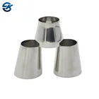 Reducer Stainless Steel SS304 SS316L DIN Polished Sanitary Concentric Reducer With Tri Clamp Ends